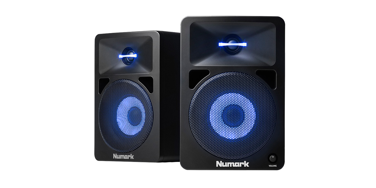 NUMARK N-Wave 580L マルチカラーLED搭載モニタースピーカー